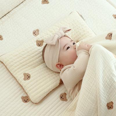 China And Smooth Baby Embroidered Pillow Scrambled Bunny Bear Children Bed Pillow for sale