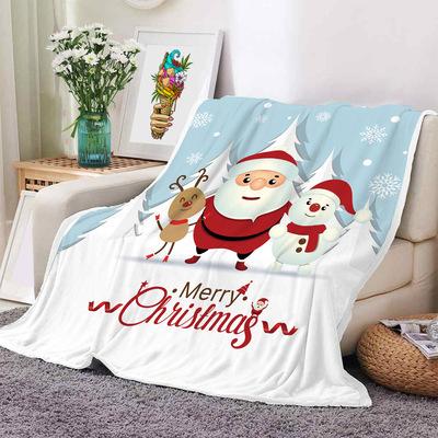 China Selling New Design Sustainable Warm Warm Christmas Blanket Flannel For Winter for sale