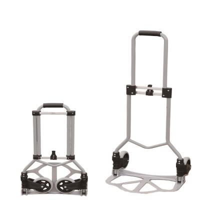 China Easy Folding Collapsible Luggage Cart, Steel Folding Hand Cart, 2 Wheel Foldable Hand Truck for sale