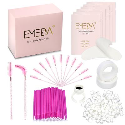 China Free Shipping Useful/Practical/Convenient 5 Items Eyelash Extension Kits Eyelash Protection Box Professional Custom Extension Kit Packaging slef supplies in stock for sale