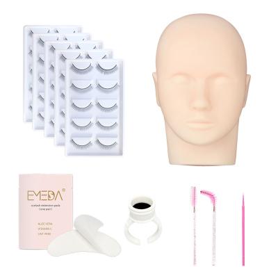 China Free shipping wholesale price eyelash extension silicone soft soft/durable training manikin head for sale