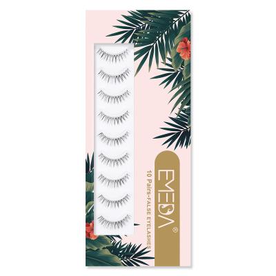 China EMEDA X04 Wholesale Price 3D Natural Fake Silk Lashes 10 Pairs Custom Packaging Box for sale