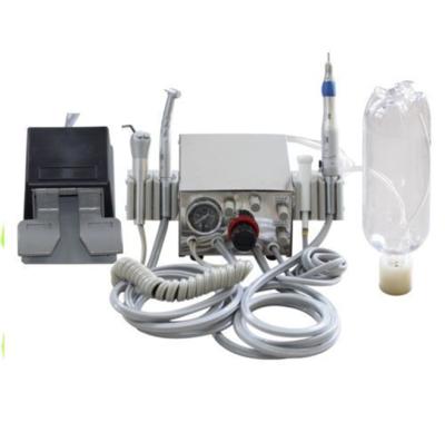 China Portable Dental Turbine Unit Inline Metal Unit Scaler Dental Portable Work With Air Compressor for sale