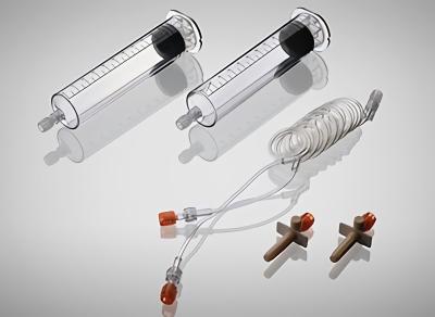 중국 C01-006-10 Double Cylinder 100ml Pressure Injector Syringe 판매용