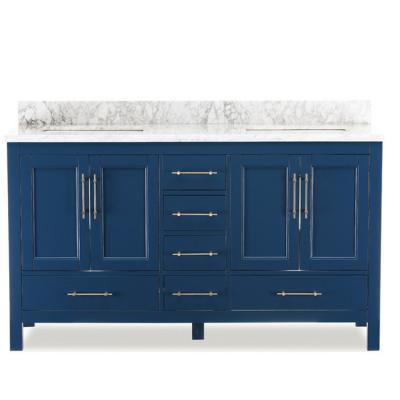 China Luxury 72 Inch Modern Solid Wood Double Bathroom Vanity for sale