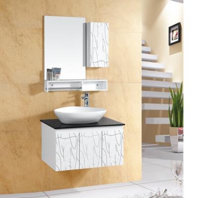 China Modern hot sale PVC bathroom cabinet with toothbrush holder for sale