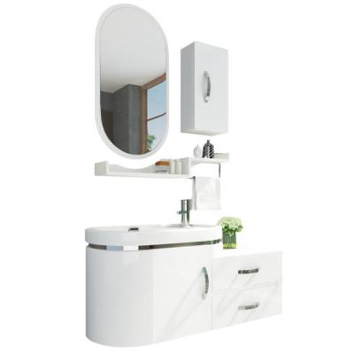 China Bathroom Wholesale Modern PVC Waterproof and Moistureproof Cabinet for sale