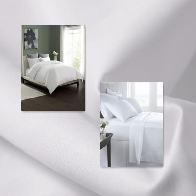 China 500tc 290cm wide antistatic in sale 100% cotton materisl white fabric for hotel bedding for sale