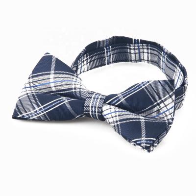 China OEM Fashion Eco - Friendly Polyester Woven Plain Dyed Bow Tie Kids for sale