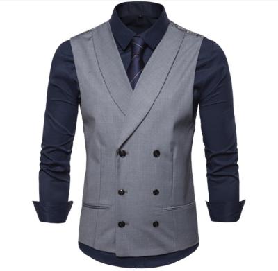 China Latest Design Jacquard Woven Vest Mens Wool Vest Anti Shrink for sale