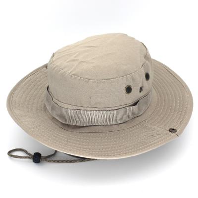 China Pull On Plain Hat Fisherman Wide Cowboy Outfly Outdoor Protection Closure Customization Sun Brim Hat Sun Camouflage Foldable Beach Hats for sale