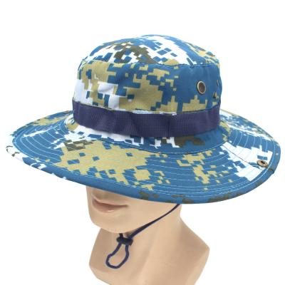 China Pull On Closure Summer Sunscreen Free Shipping Outdoor Fisherman Bucket Hat Men And Women Multicam Boonie UV Hat Cap Military Hats for sale