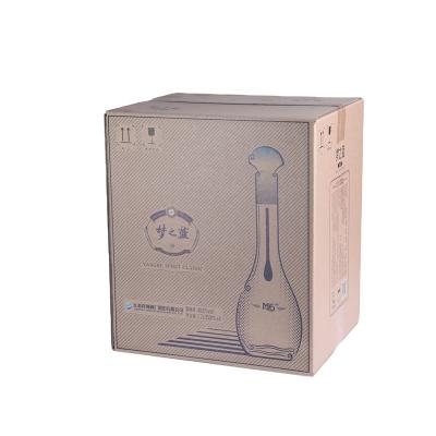 China High Quality Recycled Materials Wine Glass Packaging Boxes Red Wine Box for sale