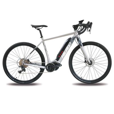 China JOYKIE 700C 10 speed mid drive cycle aluminum luxury gravel ebike electric road bike in stock for sale