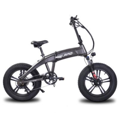 China JOYKIE 500W 48V standard electric bike with PAS hidden battery 20 inch tire fat folding e bike electric bicycle for sale