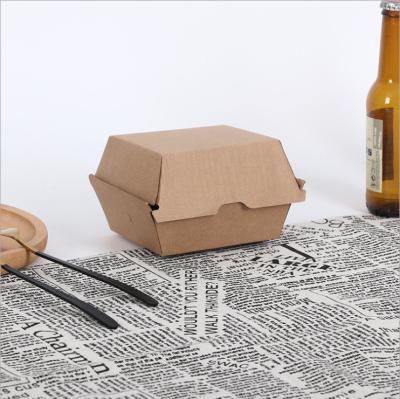 China Wholesale Brown Paper Box Disposable Lunch Box Takeout Fried Chicken Fast Food Custom Lunch Box for sale