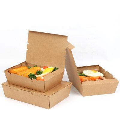 China Salad Vegetable Wrapping Paper Disposable Takeout Box for sale