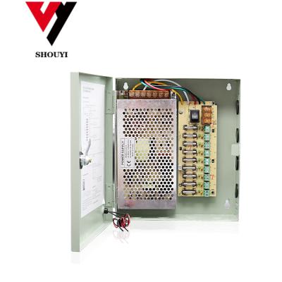 China Centralized DC Output 12V 10A 9CH 120W AC Input 100-240V Power Supply Monitoring Power Supply 12V10A 9CH Changeover Box for sale