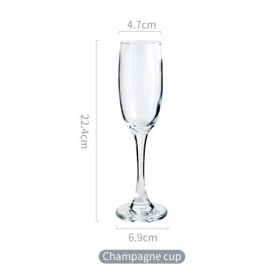 China Wholesale Manufacture Sale 210ml clear champagne goblet champagne cup wine glass /goblet for sale