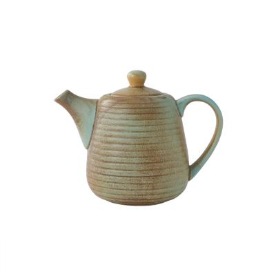 China Durable high quality fambe brown design rust vintage porcelain steel teapot for household for sale