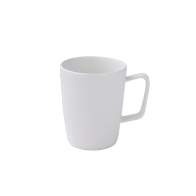 China Wholesale 350ml Cheap and Bulk Straight Material Christmas Mugs Cups White Mugs Viable for sale