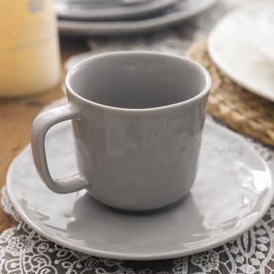 China Viable Top Selling Custom Cup And Saucer Coffee Cup Nordic Ceramic Mug With Saucer for sale