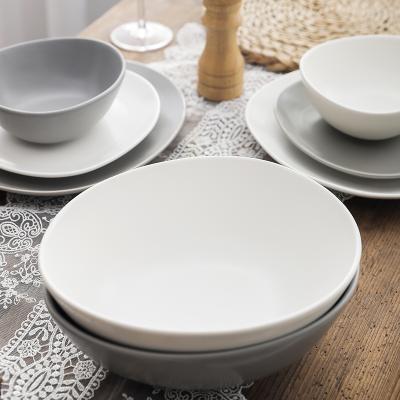 China Sustainable High Quality High Value Ceramic Material Nordic Kitchen Bowl Set for sale