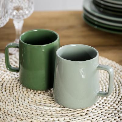 China Viable Fashion Bestselling Simple Nordic Style Couple Mugs Cup Design Ceramic Mug Set for sale