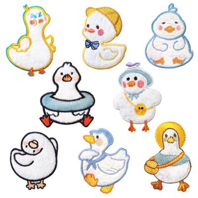 China Wholesale Embroidery Phone Case 3D Plush Cartoon Self Adhesive Stickers Iron On Garment Accessories Embroidery Patches for sale