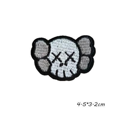 China 3D Cartoon Embroidery Fabric Patches Adhesive Sesame Street Patches Garment Accessories Shoes Hats Bags Patches for sale