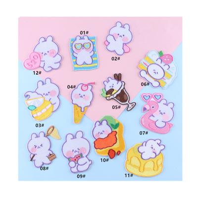 China Other Cute Fabric Stickers Factory Sale Garment Accessories DIY Patches Decorative Accessories Embroidery Patches for sale