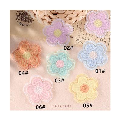 China Other Wholesale Flower DIY Hand Account Accessories Patches Embroidery Patch For Clothing Brooch Jewelry for sale