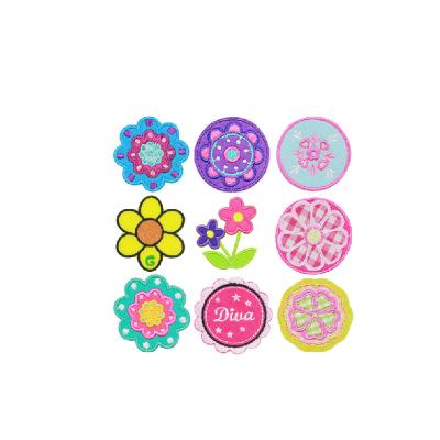 China Other Cartoon Embroidery Flower Patch Clothing Accessories Ironing Or Sewing Patch for sale