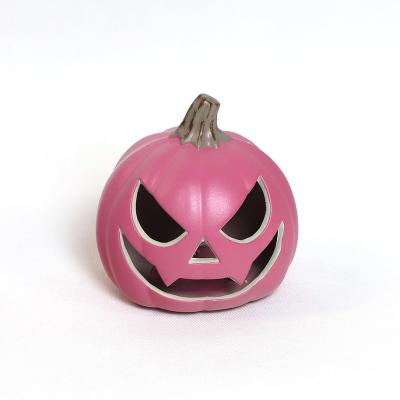 China Newest Halloween Pumpkins Lighted Halloween Pumpkin Artificial Pink Carved Pumpkin Led for sale