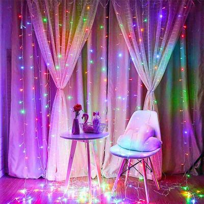 China LED Icicle/Curtain/Net Lights > Curtain Lights 270 LED Curtain Light Ramadan Light Voile Curtain Fairy Electrodeless Wedding Led Window Wall Hoilday Weather for sale