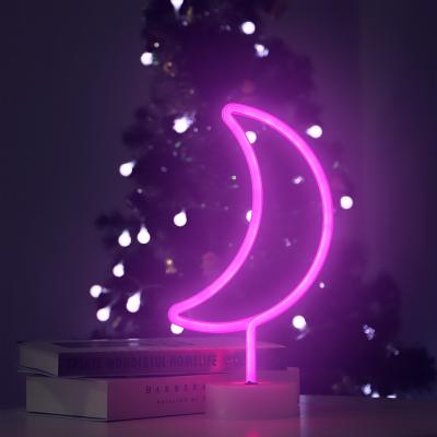 China LED pattern decoration lights new product LED home pattern 3d moon light decorative neon desk light for sale