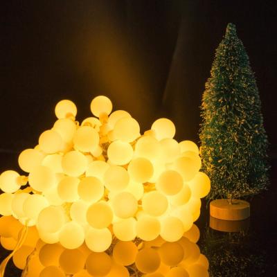 China Christmas Tree String Waterproof Mini LED Garland Globe Ball Led String Light Outdoor Decorative Lights Led Fairy Lights for sale