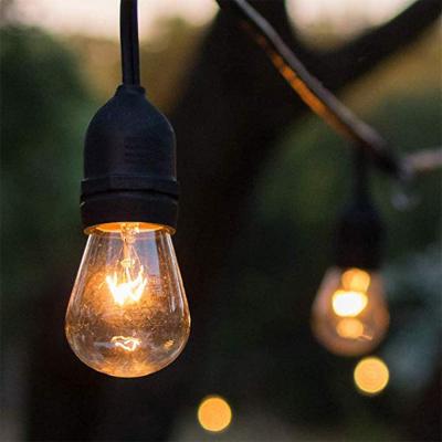 China Strong LED String Lights Edison Lights Bulbs Factory 14.4M Globe String Lights Festoon Clear Patio Fairy Lights for sale