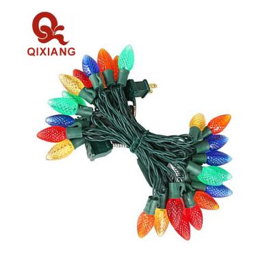 China Fast delivery c7 c9 string light factory multicolor Christmas decoration holiday decoration lights C9 led string lights for for sale