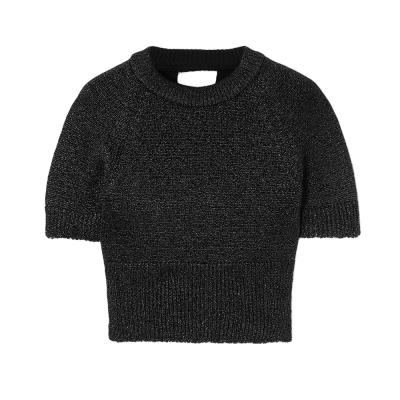 China 2021 Anti-wrinkle custom women's sweaters OEM and ODM short sleeve knitted pullover sweaters women for sale