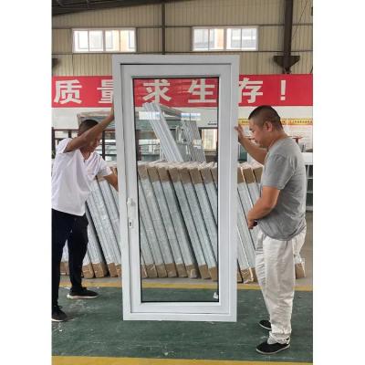 China Puerta de entrada de vidrio de aluminio de PVC personalizable moderna con una gran durabilidad en venta