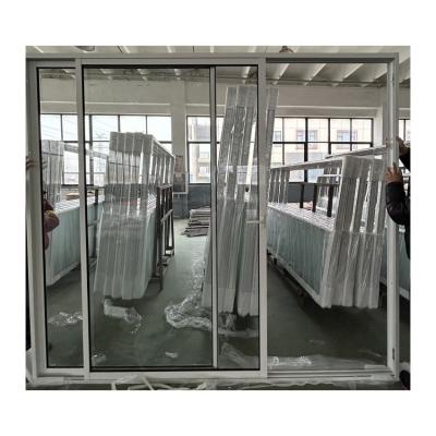 China Puertas correderas de aluminio blanco ligero aislamiento acústico en venta