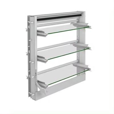 China Moderne Aluminium Frame Jalousie Glas Venster Verstelbaar Glas Louver Venster Te koop