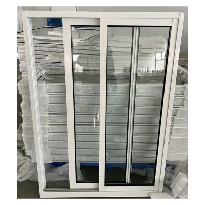 Chine Fenêtre coulissante en aluminium à double vitrage cadre blanc à vendre