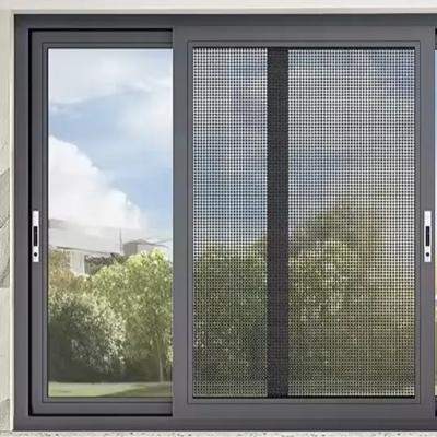 China Ventana corredera de vidrio de aluminio moderno de doble acristalamiento Eficiente en energía OEM en venta