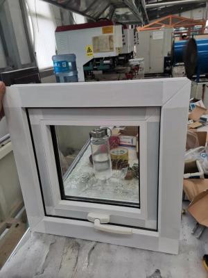 China Aislamiento térmico Ventana de toldo de PVC Ventanas de doble acristalamiento de UPVC blanco en venta