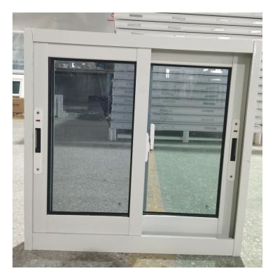 China Aluminum Alloy Double Aluminium Glass Sliding Window Powder Coated With Touch Lock for sale