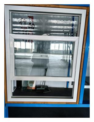 China Soundproof Glass Double Hung Vinyl Windows UPVC Double Glazed Sash Windows Customized for sale