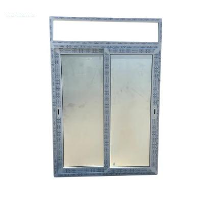 China Witte PVC UPVC schuifdeuren geluidsisolatie gehard glas schuifdeur Te koop