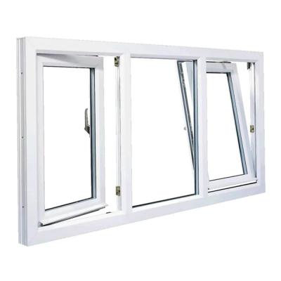 China Customized House PVC Tilt And Turn Windows Single Glazed / Double Glazed for sale